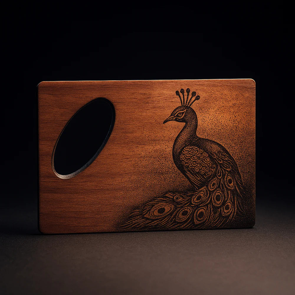 Bottle Opener Personalized Engraving Cedar Wood Credit Card