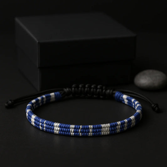 Handwoven Bohemian Adjustable Bracelet | Waterproof Woven Cord Jewelry | Everyday Wear