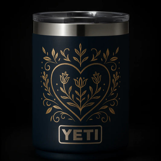 Personalized Custom-Engraved Insulated Travel Tumbler — 10 oz