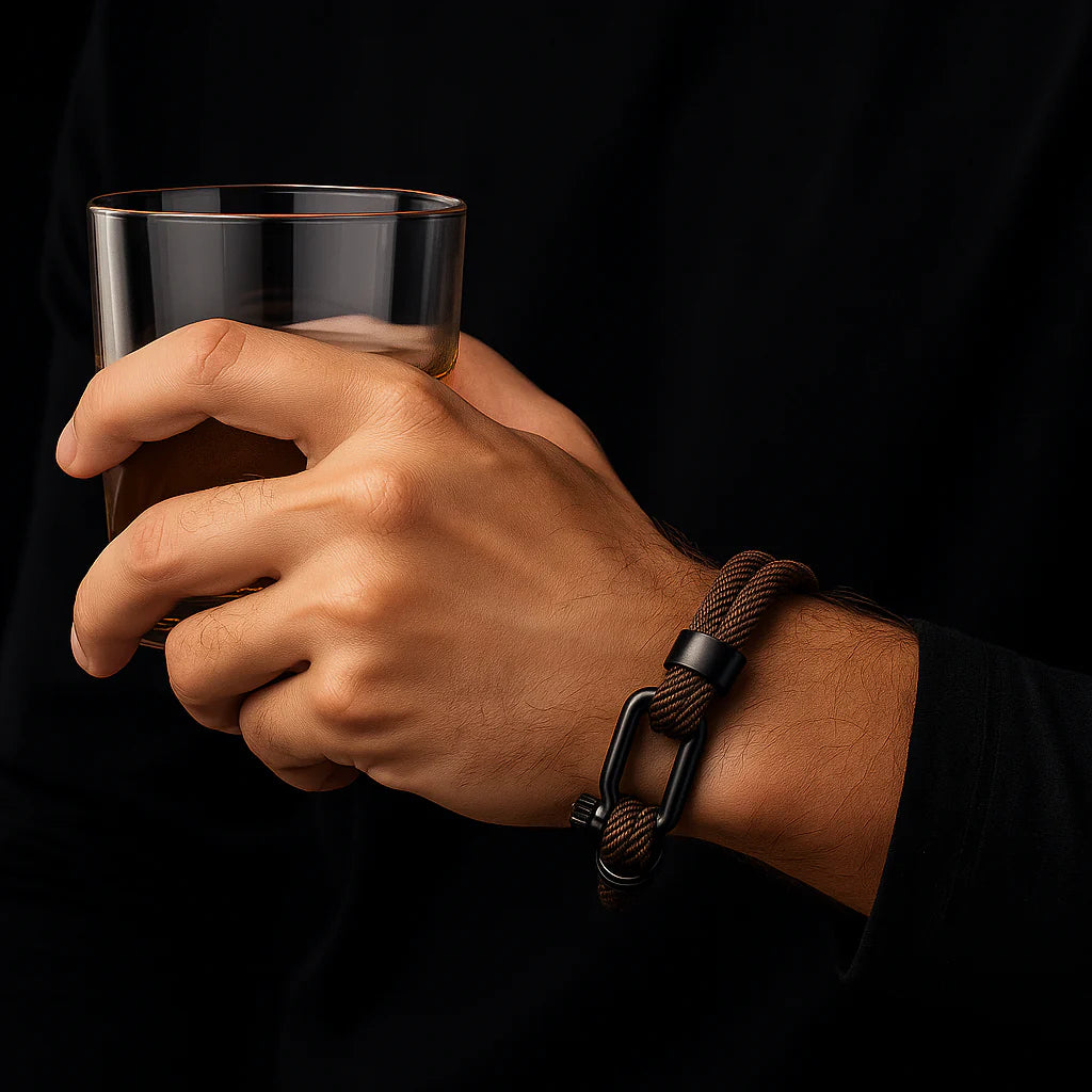 Gray Rope Bracelet — Men’s Nautical Design