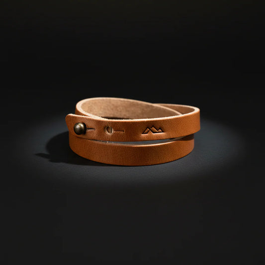 Handmade Full-Grain Leather Wrap Bracelet – Minimalist Everyday Accessory