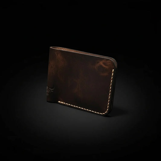 Handmade Full-Grain Leather Bifold Wallet – Built to Last
