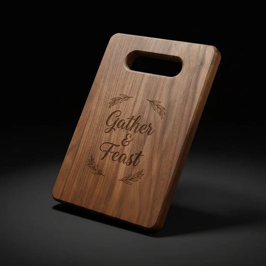 9X6 Walnut Wood Cutting Board – Handmade Charcuterie & Serving Board