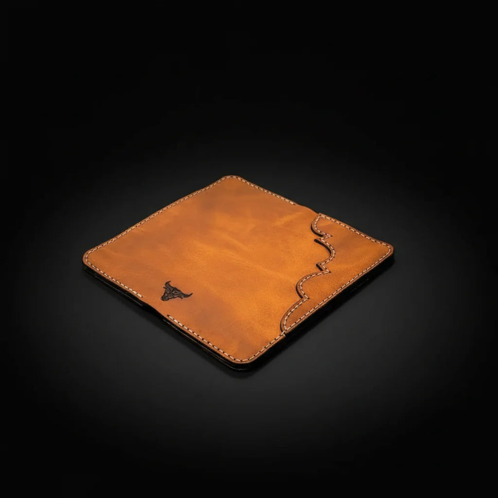 Handmade Full-Grain Leather Long Wallet – Personalized