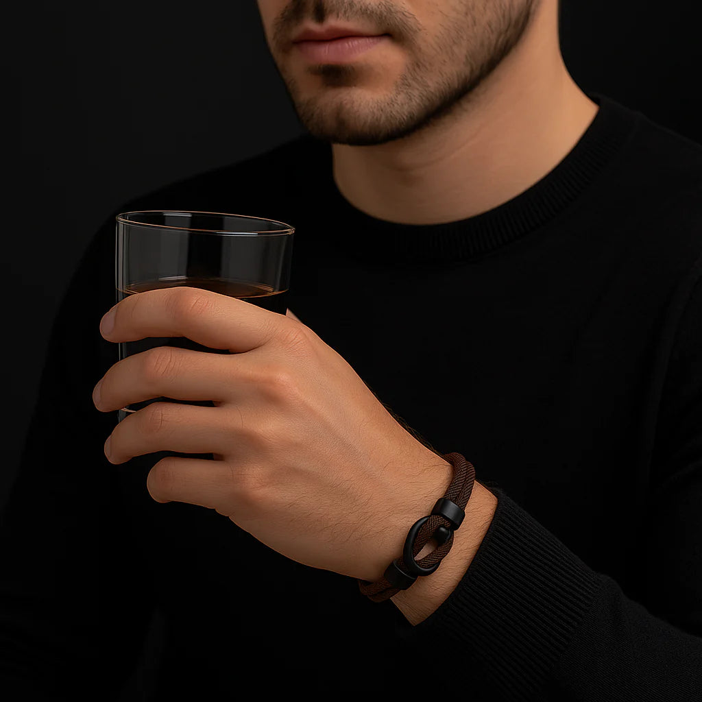 Brown Rope Bracelet — Men’s Minimalist Design