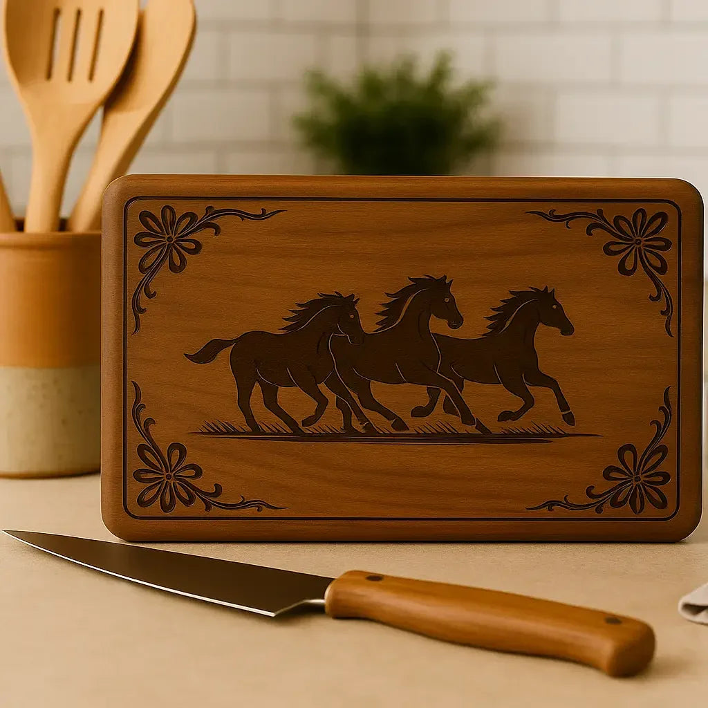 Personalized Custom-Engraved Wooden Cutting Board