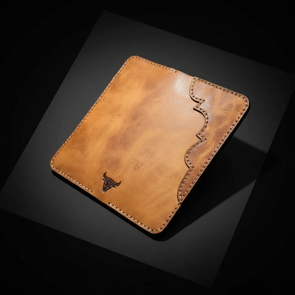 Handmade Full-Grain Leather Long Wallet – Personalized