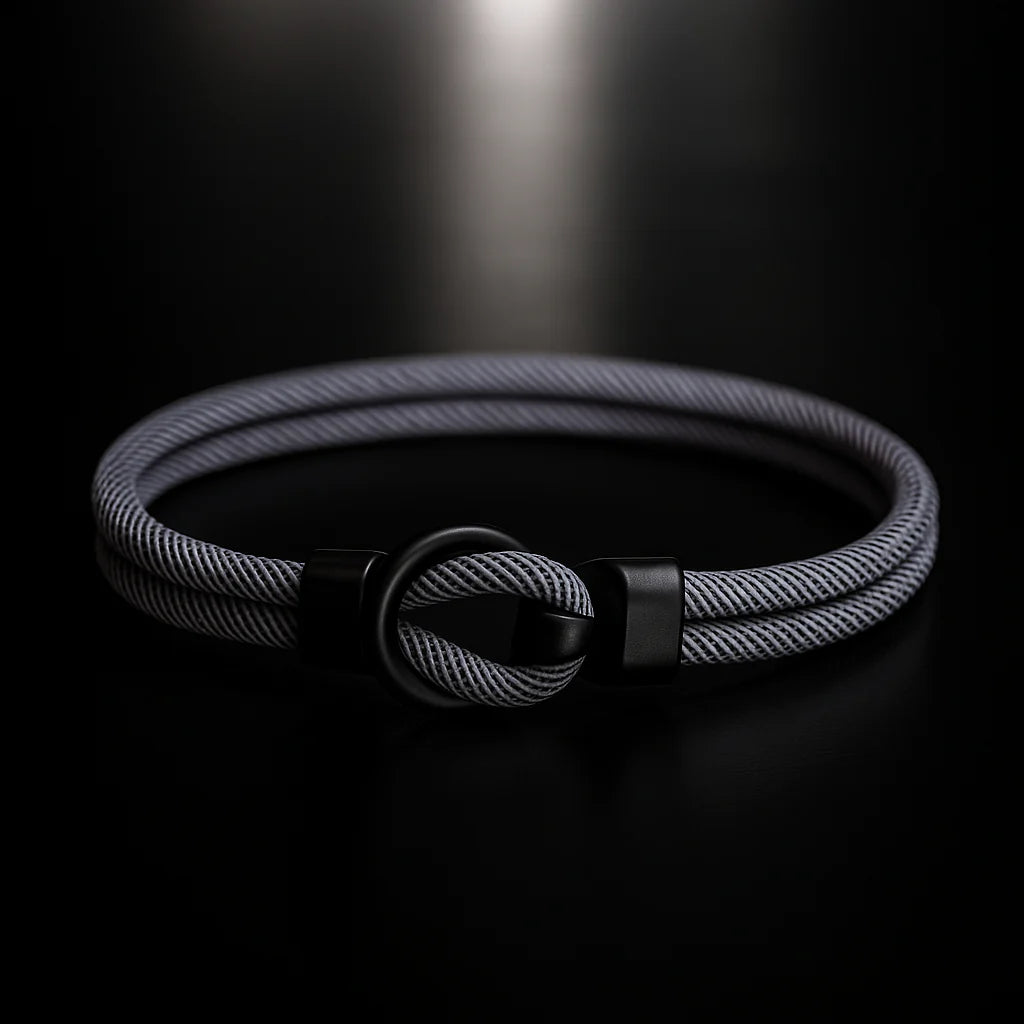 Gray Rope Bracelet — Men’s Minimalist Design